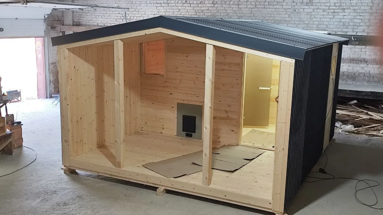 Баня 2,3×4 Барнхаус + веранда 2,3×4 — House Baikal, Ангарск