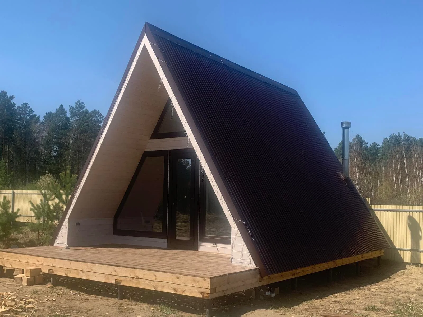 Дом / баня A-frame 6×6 — фото 2