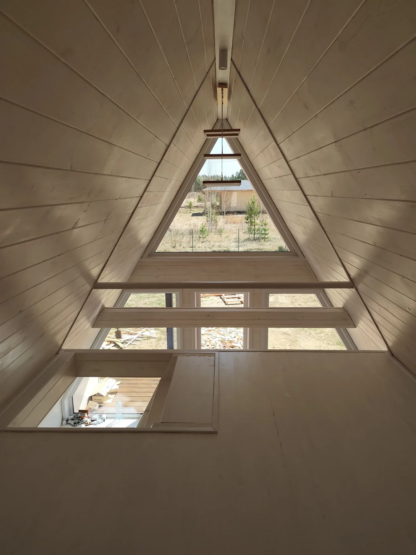 Дом / баня A-frame 6×6 — фото 7