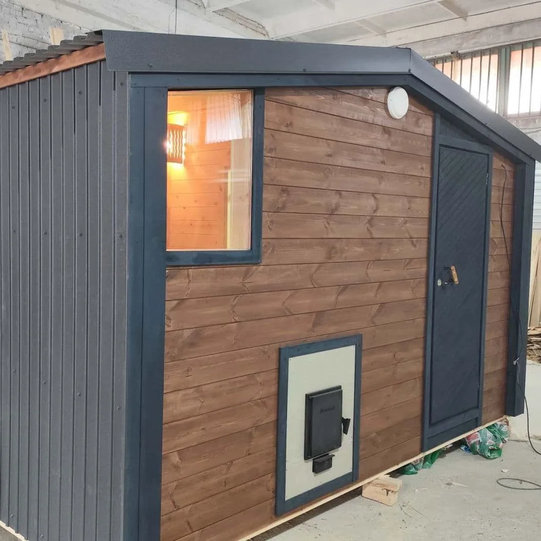 Мобильная баня 2,3×4 Барнхаус House Baikal