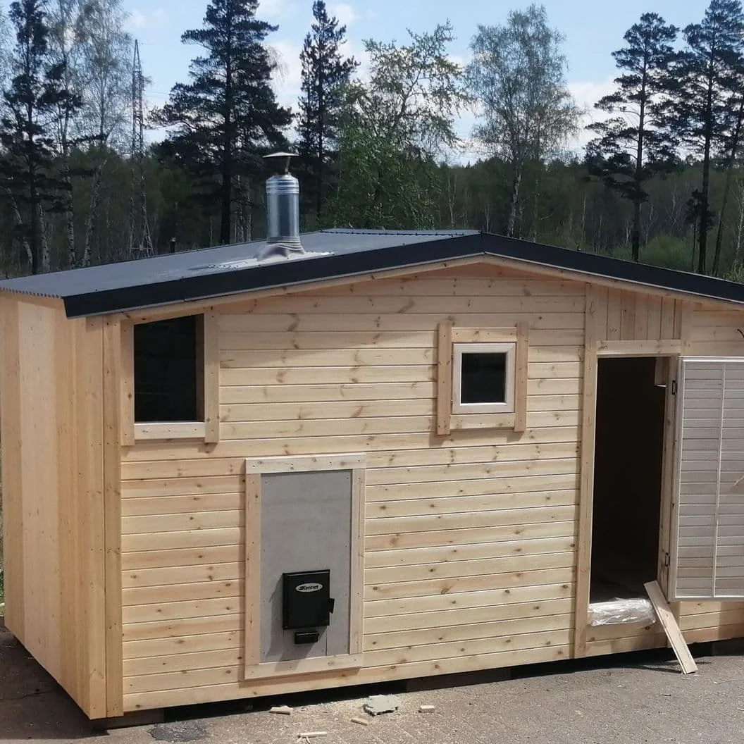 Мобильная баня 2,3×5 Барнхаус House Baikal